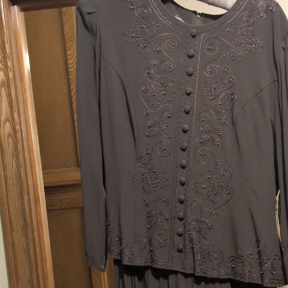 Karin Stevens Classic Brown Blouse